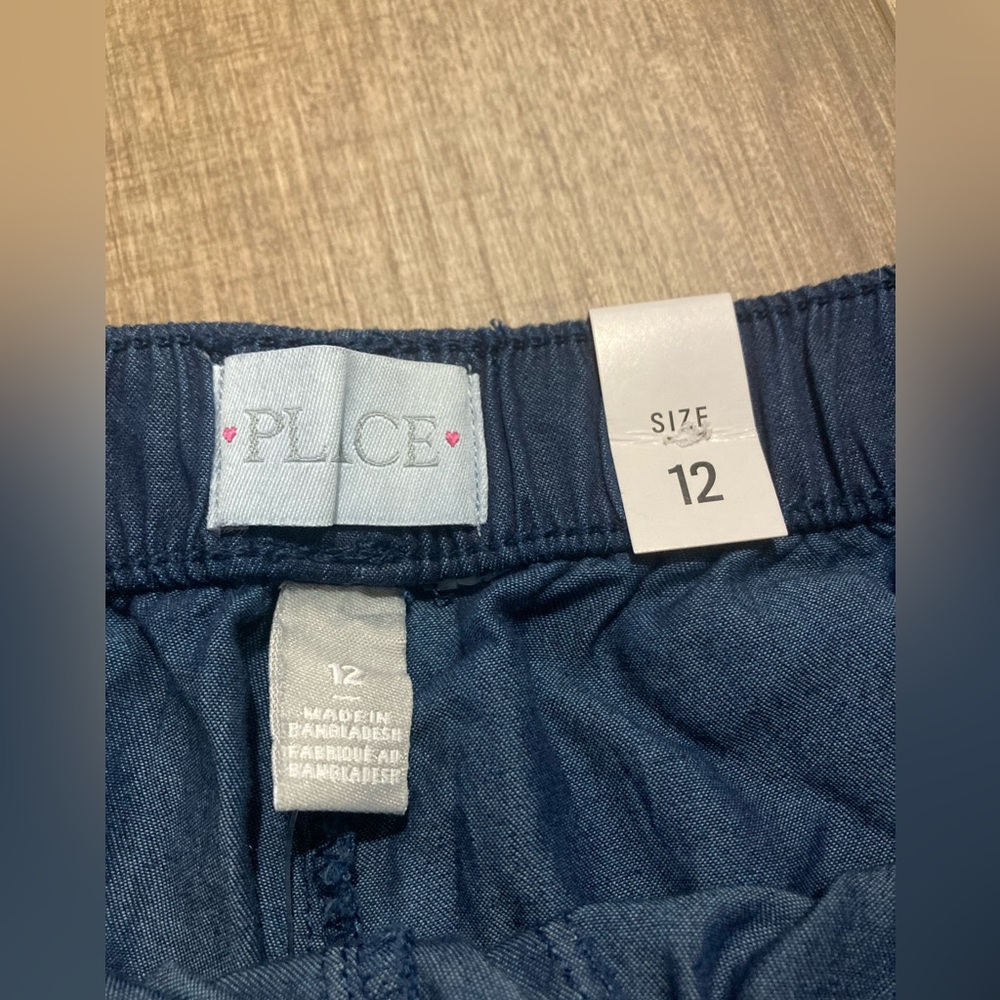 Children’s Place girls 12 chambray shorts lot - Picture 2 of 5